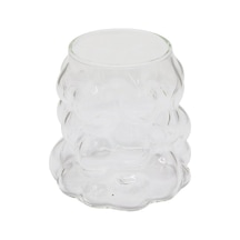 Boncuklu - Boğumlu Cam Bardak 340ml Kahve - Sunum - Meşrubat 5250