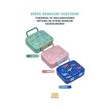 Bento 1000ml Lunchbox Tek Katlı 3 Bölmeli Kulplu Abs Plastik Çocuk Sefer Tası Yemek Kutusu Lacivert Bakır