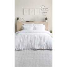 Şaheser Home Collection Jakarlı Nev Takımı Çift Kişilik Leona Lila Renkli