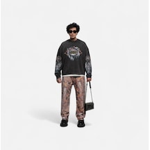 Kahverengi Baggy Jeans Pantolon Kahverengi