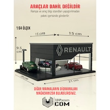3d Baskı 1/64 Ölçekli Renault Showroom Tasarımlı Diorama Araç Sergileme Garajı