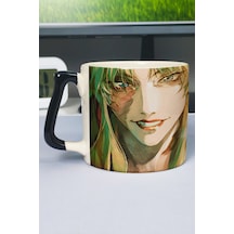 Black Lagoon Anime Baskılı Seramik Lüks Kupa 1 Adet Özel Siyah Kulp Dalga Kulp V3d Çok Renkli