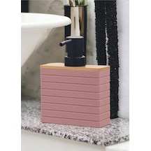 Buççin Online Mağaza Stripe Sıvı Sabunluk Pembe Akrilik Beyaz Çok Renkli