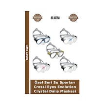 Özel Seri Su Sporları Cressi Eyes Evolution Crystal Dalış Maskesi Clear-Pınk