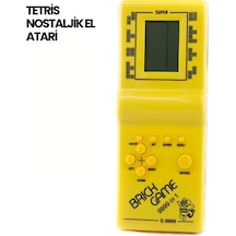 Klasik Gameboy Tetris Oyunu - Taşınabilir Pil İle Çalışan Retro El Konsolu
