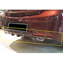 Opel İnsignia B Opc Difüzör Difizör Plastik Parlak Siyah Egzoz Görünüm 2017 - 2023 Arka-difizör-bodykit-ek