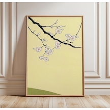 Kiraz Çiçeği Dalı Posteri Japon Minimalist Duvar Sanatı Botanik Baskı