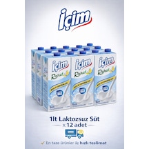 İçim Laktozsuz Süt 1 L X12 Adet