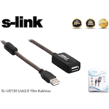 Uzatma-Usb-S-Lınk 10Mt Sl-Ue130 Usb Uzatma Kablo