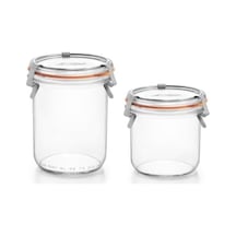 Klipsli 2'li Cam Kavanoz Seti 1 Adet 580 Ml - 1 Adet 425 Ml Genel