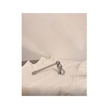 Dekoratif Krom Mum Söndürücü Aksesuar Gümüş - 806097216