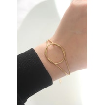316l Çelik Gold Renk Düğüm Model Bileklik Elk-bjtıeg Çok Renkli