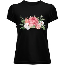 Çiçek Desen Kadın Tişört (525404204)