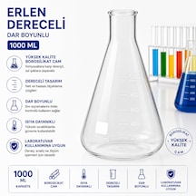 Erlen Dereceli Dar Boyunlu 1000 Ml