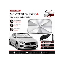 Mercedes A Şemsiye Tip Ön Cam Güneşliği Katlanabilir Uv Korumalı Araç Cam Güneşlik
