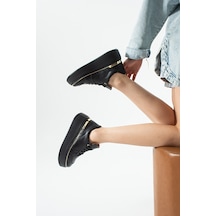 Dericia Shoes Nica Hakiki Deri Kadın Günlük Rahat Sneaker Ayakkabı Siyah Dericia Shoes Nica Hakiki Deri Kadın Günlük Rahat Sneaker Ayakkabı Siyah