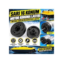 Sarı 16 Konum Yemleme Botu Motor Koruma Lastiği Motora Takılan Ön Koruyucu Yedek Parça