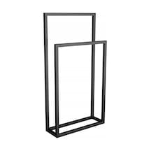 Lacerda Siyah Metal Havluluk 2'li Siyah3