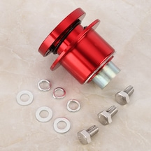 Geeroyoo 310-101 Modeli Hızlı Çıkartılabilir Direksiyon Gövde Adaptörü - 3 Delikli Aftermarket Direksiyonlar İçin - Anti-koroziv Aluminyum - Kırmızı
