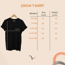 Türkiye Bozkurt Göktürkçe Türk Yazısı Ve Kurt Baskılı Regular Fit %100 Pamuk Siyah T-shirt Siyah