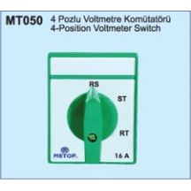 Metop Mt050 16a 4 Fazlı Voltmetre Komütatörü