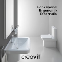 Duvara Sıfır Klozet Takımı Modern Ve Fonksiyonel Kullanım Açık Bej