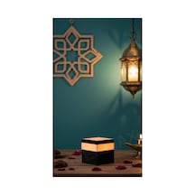 Kabe Temalı Işıklı İslami Dekor Ramazan Ayına Özel Aydınlatma Kabe - 835880854