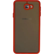 Samsung Samsung Uyumlu Galaxy J7 Prime Kılıf Montreal Silikon Kapak - Kırmızı