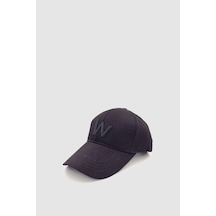 Wuclo W Nakışlı Ayarlanabilir Unisex Spor, Günlük Ve Outdoor Şapka / Kep Siyah