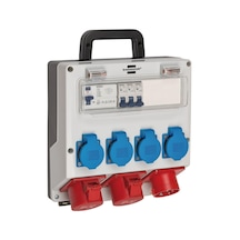 Brennenstuhl Ip44 Lisanslı Şantiye Kullanımına Uygun Duvar Tipi Sigorta Şalterli Güç Dağıtıcısı 4/16a - 3x Ls 230v/16 A