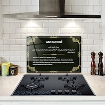 Decorita Cam Ocak Arkası Koruyucu | Asr Süresi | 40cm x 60cm