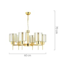 Cemre 6 Lı Gold Modern Tasarım Yatak Odası Salon Avize-Aplik Seti Cemre 6 Lı Gold Modern Tasarım Yatak Odası Salon Avize-Aplik Seti
