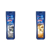 Clear Men Kepeğe Karşı Etkili Şampuan Yoğun Arındırıcı Kömür İle 350 Ml 2 Clear Men Kepeğe Karşı Etkili Şampuan Saç Dökülmesine Karşı Kahve Çekirdeği Özü 350 Ml 1
