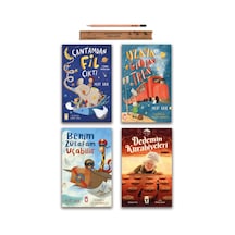 Timaş Çocuk Çantamdan Fil Çıktı - Uzaya Giden Tren - Benim Zürafam Uçabilir - Dedemin Kurabiyeleri Set 4 Kitap