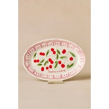 Karaca Cherry Time Kayık Tabak 20 Cm Kırmızı