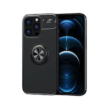 Apple İphone 13 Pro Max Kılıf Range Yüzüklü Silikon - Siyah 0.2M-Çok Renkli