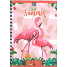Gıpta Papur Notes Spiralli Karton Kapak Defter A4 72 Çizgili N11.1651