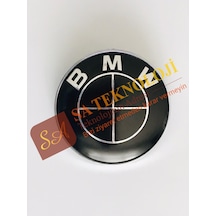 Bmw F20 Kaput - Bagaj Uyumlu Logo 3 Pin Fullblack 51767288752