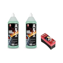 Newmix 2'Li Set Jel Lastik Parlatıcı 1.25Kgx2 Uygulama Süngeri