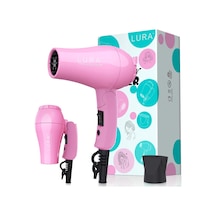 Taşınabilir Seyahat Saç Kurutma Makinesi, Mini Hafif, Çift Voltajlı Fön Makinesi, 1200 W, Katlanır Saplı, Tek Yo