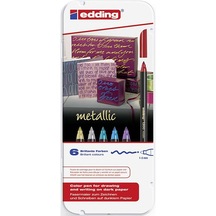 Edding 1200 Metalik Grafik Kalemi 1.3 Mm 6Lı Set