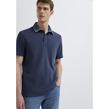Mavi - Denim Yakalı Lacivert Polo Tişört 0613659-70490