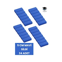 5 Cm Mavi Silgi Orta Boy 24 Adet Stok Fazlası