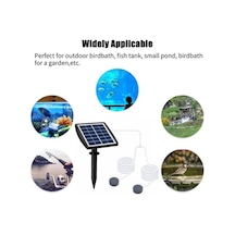 Pazly Güneş Enerjili Akvaryum Oksijen Pompası, 2 Modlu, 2200mah Pil, 8.2ft Hortum, 2 Hava Taşı