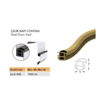 Çelik Kapı Contası Çelik Kapı Fitili Çelik Kapı Fitili Çlk-35B-Siyah-6 Metre