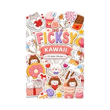 Kawaii Stili Sevimli Hayvanlar Sevgililer Günü Temalı Sticker Seti - 22 Adet Etiket Çıkartma Diğer