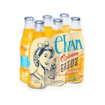 Elvan Gazoz Portakallı 250 ml 6 lı Paket Cam Şişe