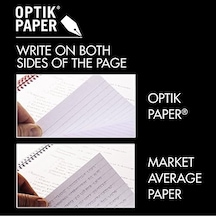 Black N&apos Red Defter, Ciltli, Premium Optik Kağıt, Scribzee Uygulaması Uyumlu, Çevre Dostu, Dayanıklı Spiral Cilt, 11" X 8", 70 Çift Taraflı Çizgili Sayfa, 1 Adet 1&apos Li Paket K67030 103 Ivory