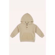 Erkek Bebek Kapüşonlu Bej Sweatshirt Çok Renkli