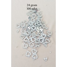 Oya Abiye Bileklik Kolye Pleksi Metalik Plastik Pul Gümüş Renk 24 Gram 300 Adet - Bnc571